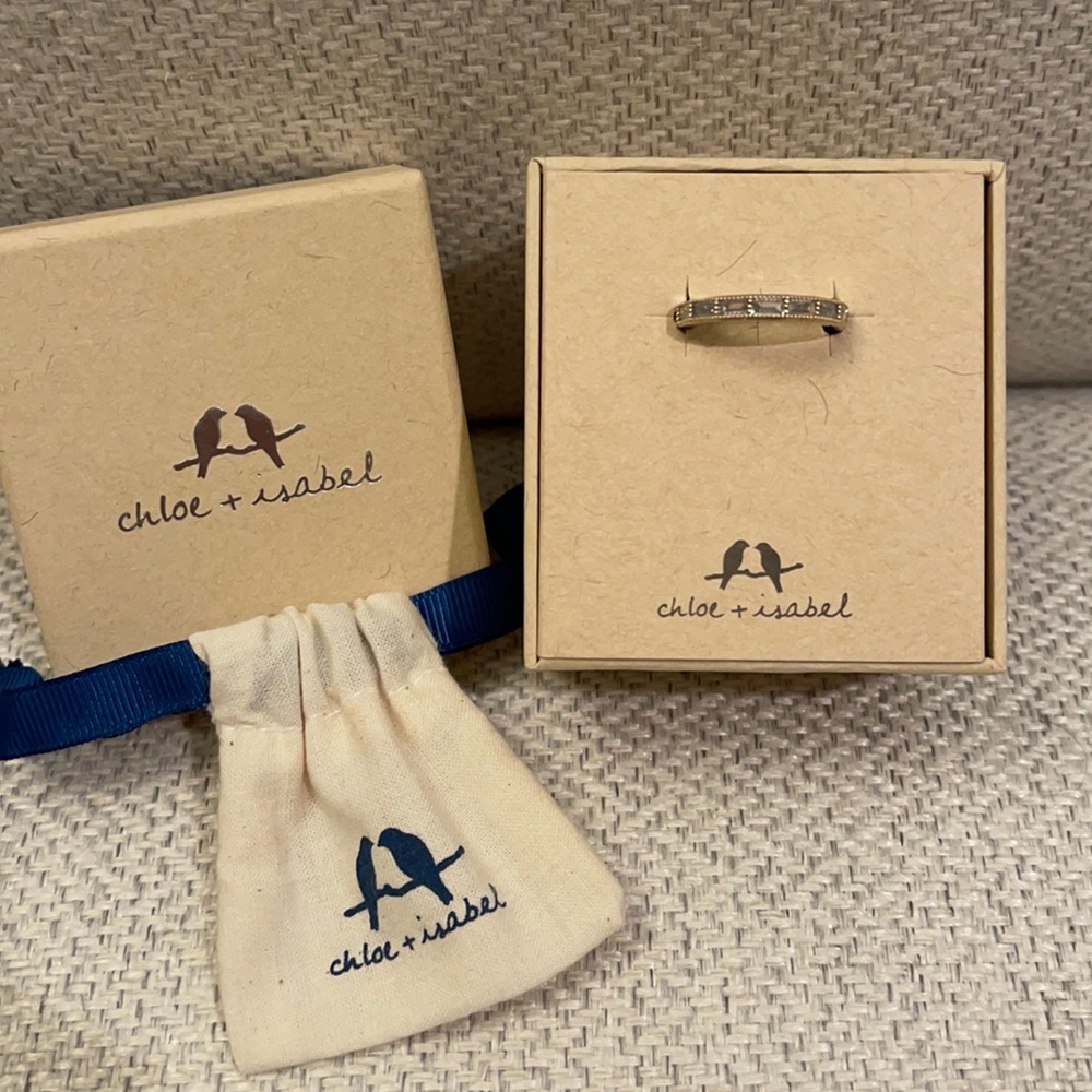 🆕 CHLOE + ISABEL Gold Baguette Ring